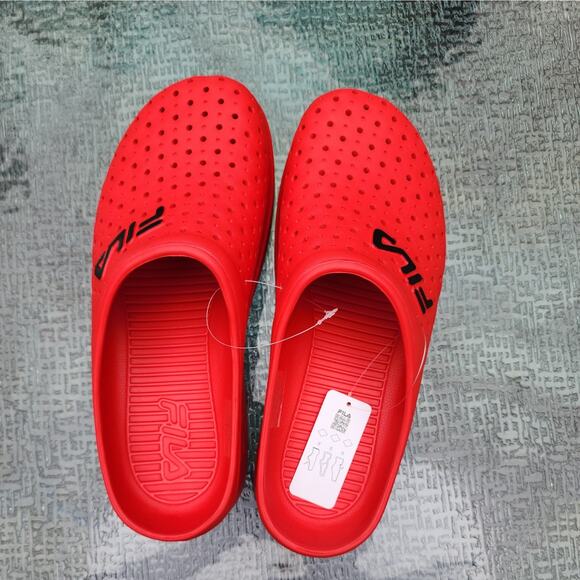 Men’s “FILA” Red Clog Size 10 NEW EB3 - Picture 9 of 10